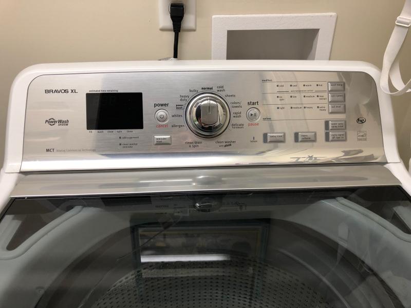 Maytag 4 3 Cu Ft High Efficiency Top Load Washer With Optimal Dispensers White In The Top Load Washers Department At Lowes Com