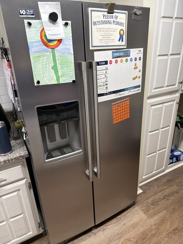 Maytag 20.85-cu ft Counter-Depth 36-in Wide Side-by-Side Refrigerator ...