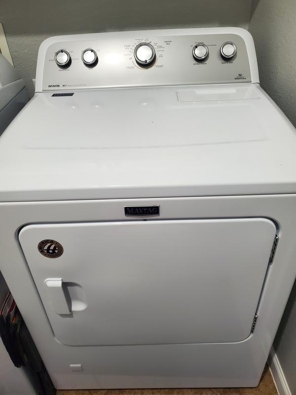 Maytag 7.0 Cu. Ft. Electric Dryer with Extra-Large Capacity White MEDX655DW  - Best Buy