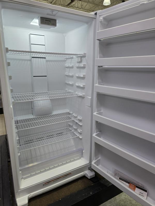 18 cu. ft. Frost Free Upright Freezer with LED Lighting White