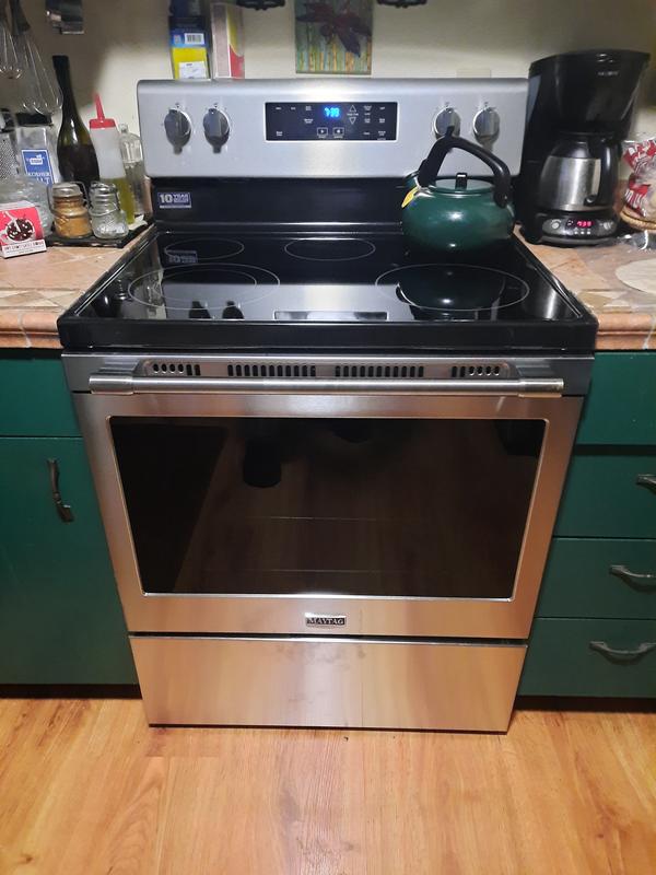 Maytag® 30 Fingerprint Resistant Stainless Steel Free Standing Double Oven  Electric Range
