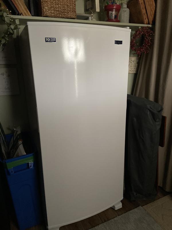 18 cu. ft. Frost Free Upright Freezer with LED Lighting White