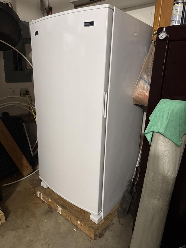 18 cu. ft. Frost Free Upright Freezer with LED Lighting White