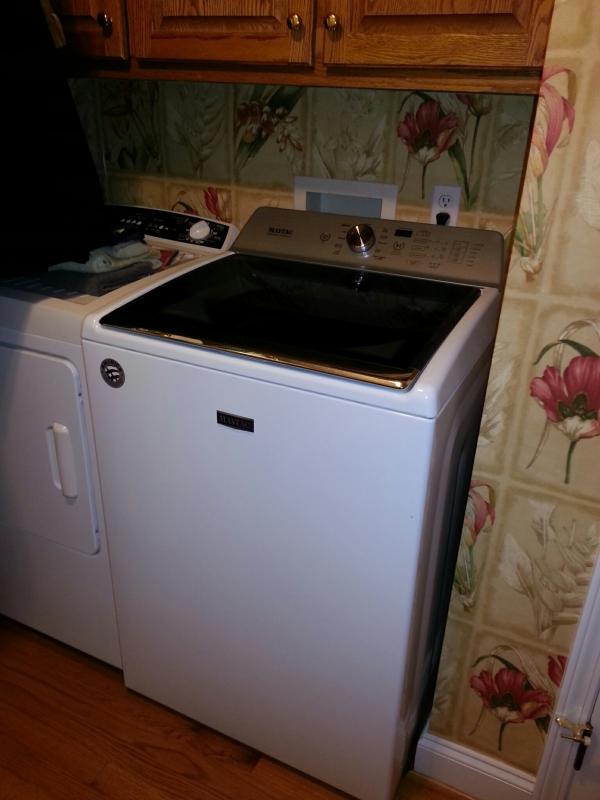 White Top Load Washer With The Deep Fill Option And Powerwash