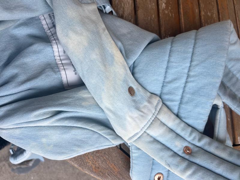 Customer photo for "Great style - fabric issues!"