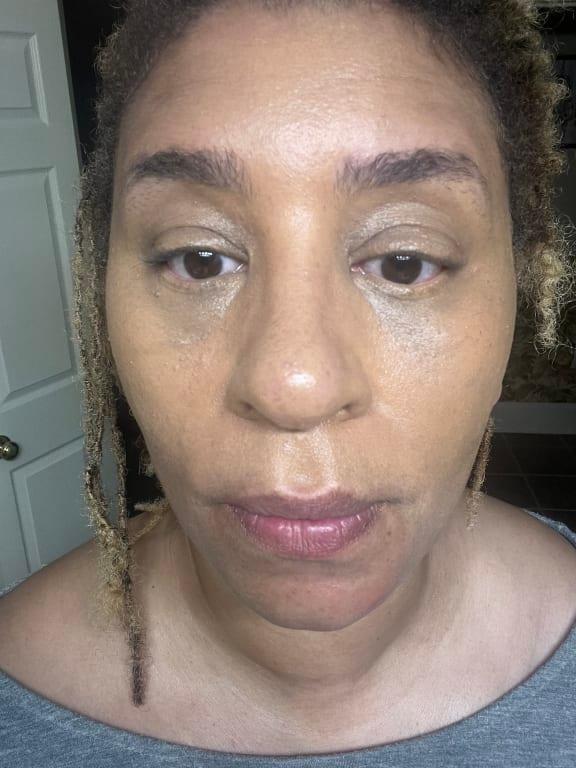 After concealer without setting