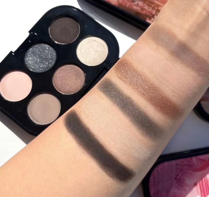 Here are the shades swatched on my arm