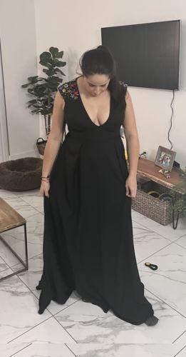 MAC DUGGAL V-Neck A-Line Gown - Macy's