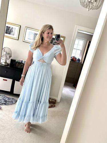MAC DUGGAL ラッフルワンショルダー メタリックイブニングドレス MAC DUGGAL ラッフルワンショルダー メタリックイブニングドレス