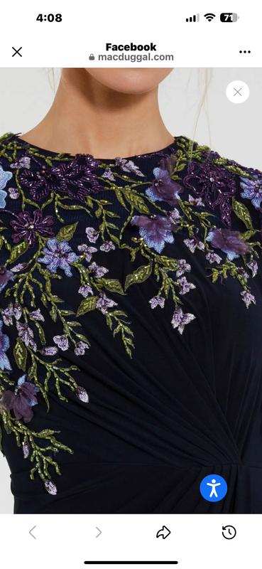 Just the right amount of embellishment for mother of the groom