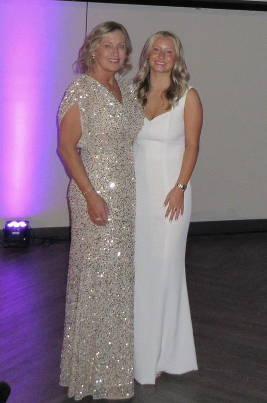 Women's Draped Sleeve V Neck Gown