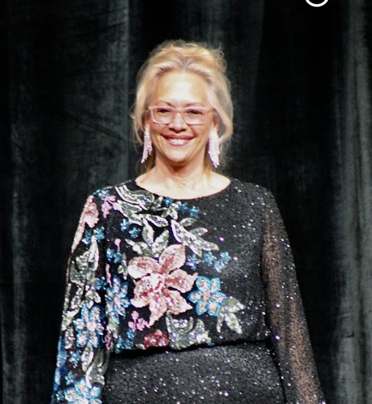 【MACDUGGAL】マルチカラービーズ フローラル ガウン Mac Duggal Embellished Multi Color Floral High Neck Gown