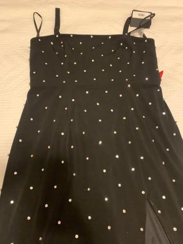 Mac Duggal Women's Ieena Sleeveless Rhinestone Encrusted Square Neck ...
