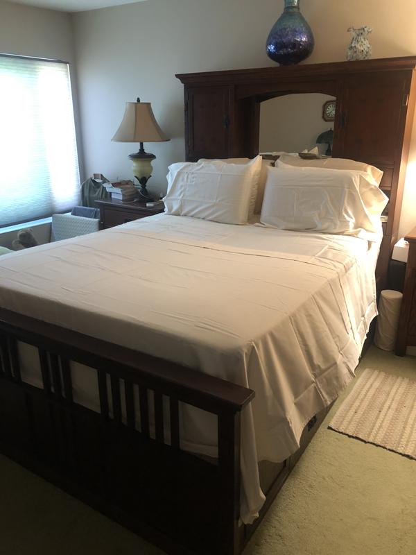Hotel Queen size Egyptian cotton sheet set.