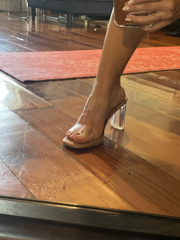yello サンダル　CREMA DOUBLE SNEAKER SANDALS JeashCHAT Womens Sandals Rhinestone Clear Pointed Toe Ankle