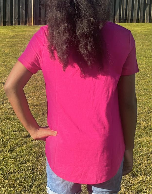 The back gives good coverage and would
pair of nicely with leggings