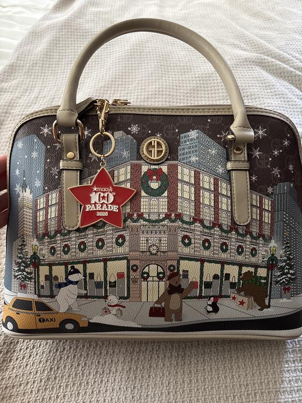 On my cute Macy’s Christmas bag