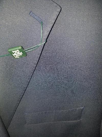 Close up of fabric & lapel