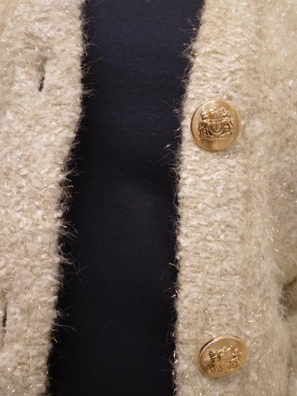 Looks beautiful over a navy top!