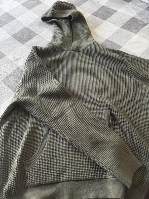 Men's Waffle-Knit Pullover Hoodie, Exclusively at Macy's