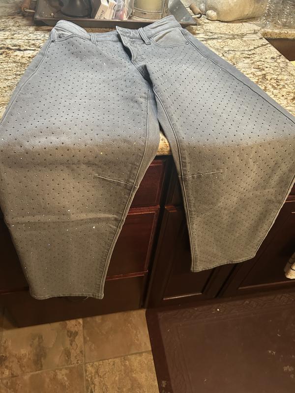 INC HW Barrel Jeans Rhinestone (Front)