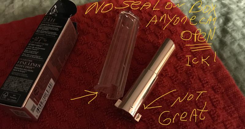 No safety seal plus tube difficult to slide open!