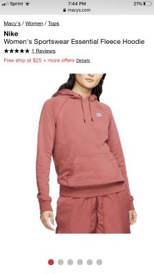 Nike Women s Sportswear Essential Fleece Hoodie Macy s