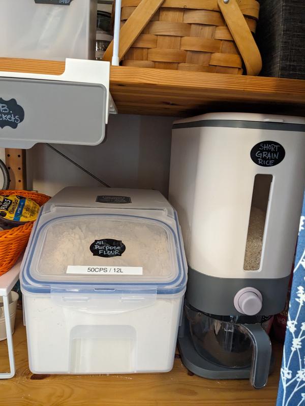 50cp container on pantry shelf
