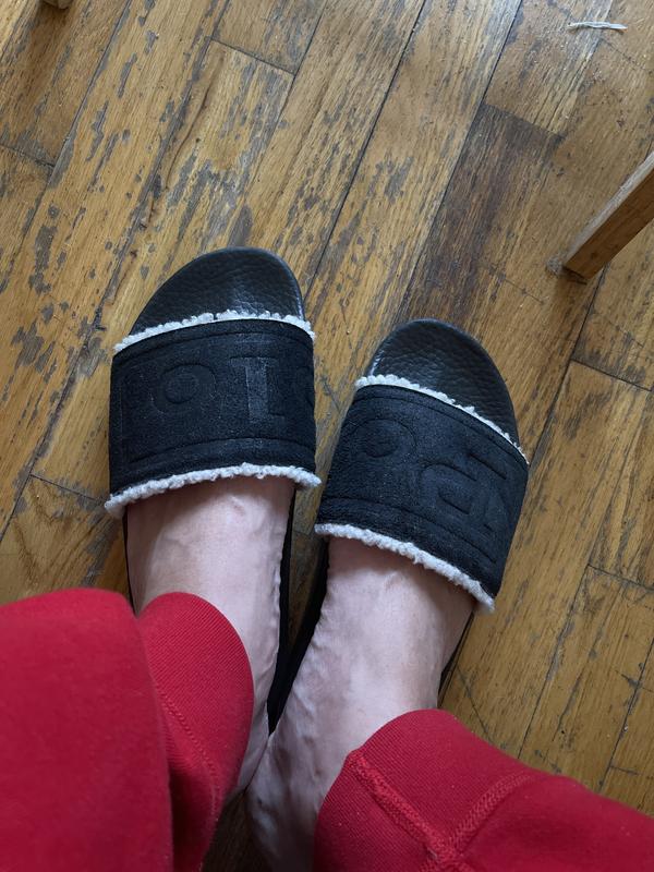 サンダル Polo Ralph Lauren Men's Suede Fleece-Lined Slide Sandal Polo Ralph Lauren Men's Suede Fleece-Lined Slide Sandal - Macy's
