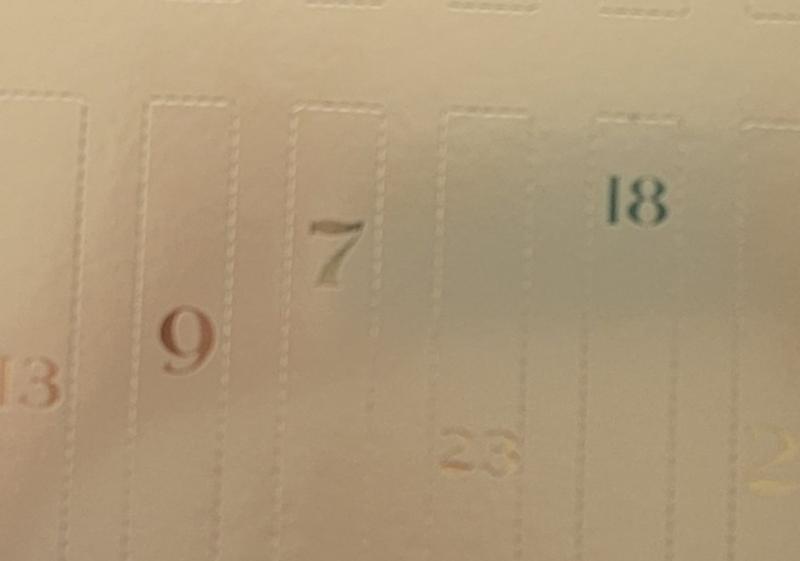 Like an advent calendar.