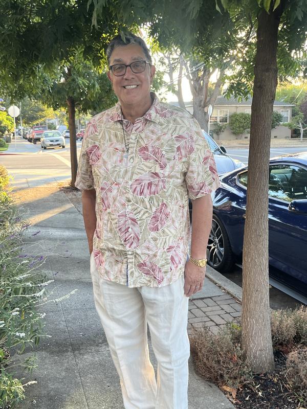 On his way out to dinner w/his wife & friends.