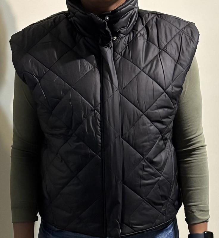 Relaxed Fit Black Vest