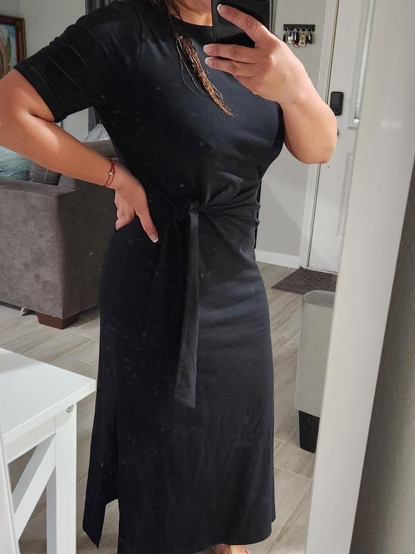 Women's Crewneck Wrap Tie Dress, Created for Macy's, XXS-4X