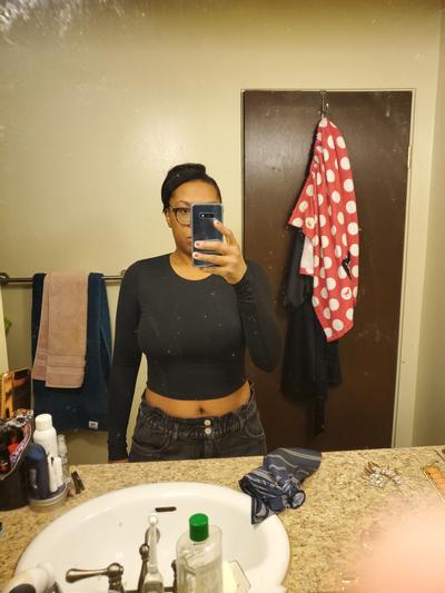 Crop top black