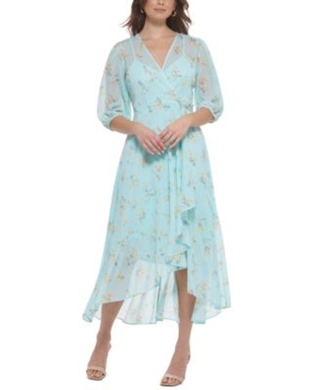 Macys calvin klein floral dress best sale