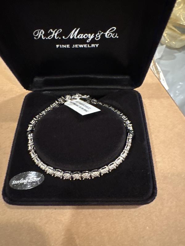 Macy s Diamond Tennis Bracelet 1 4 ct. t.w. in Sterling Silver Macy s