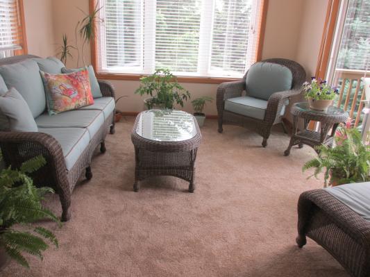 Sandy Cove set in sunroom