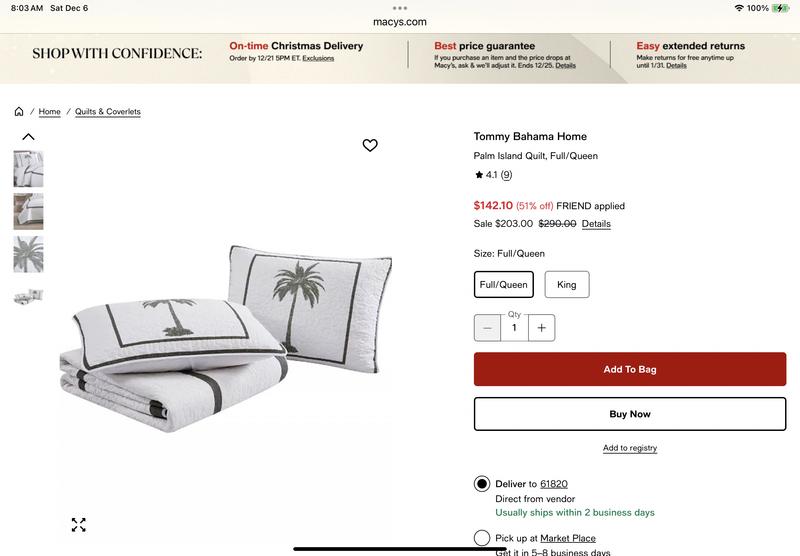 Shams not available ANYWHERE