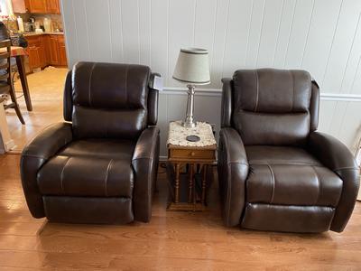 Leiston leather recliner discount