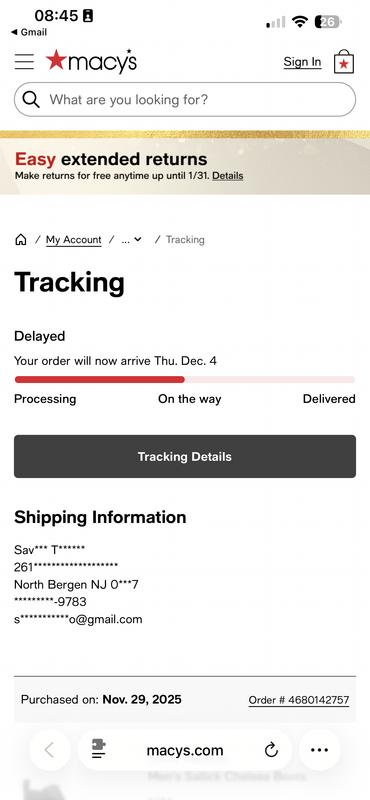 Haven’t received my package