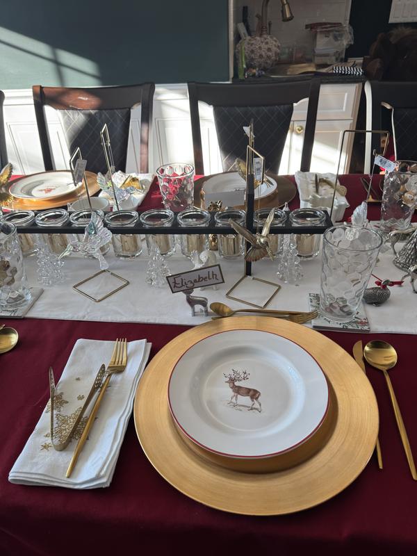 Noritake Trefolio Gold Dinnerware, Schott Zwiesel Modo Glassware
