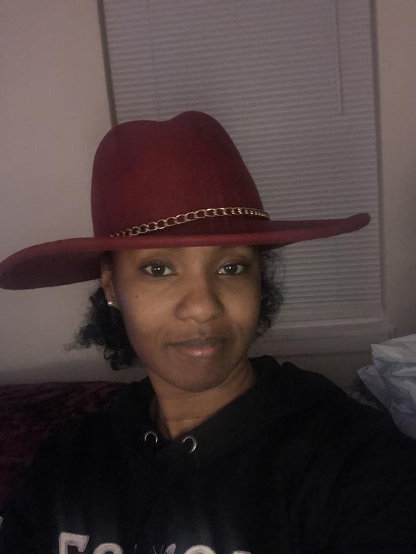 My 3yr old vs me lol. The fit is VERY loose so I would recommend wearing this fedora ONLY if you will be able to keep your head movement to a minimum. As soon as I would bend down, the hat falls off.