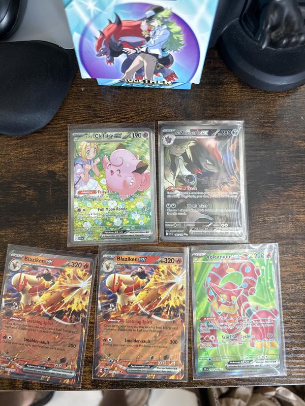 Clefairy and Zoroark from 2 Booster Bundles