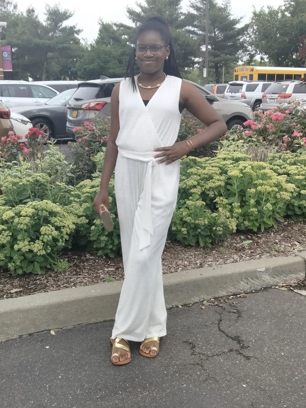 Macy's white jumpsuit deals