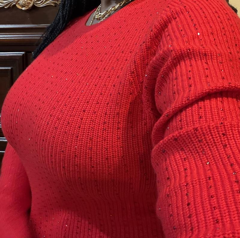 Beautiful red sparkly top