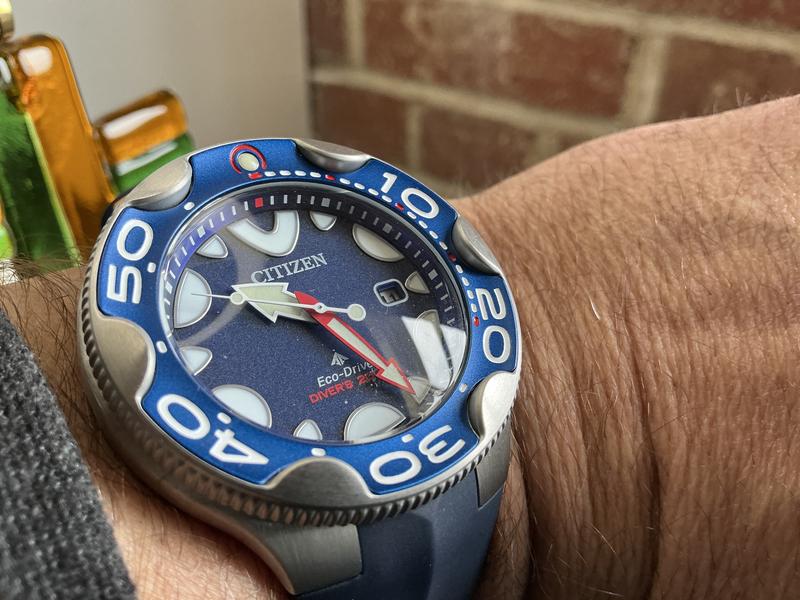 Citizen Eco-Drive Men's Promaster Orca Blue Rubber Strap Watch