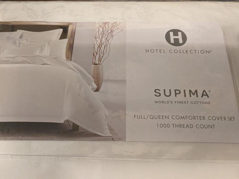 Hotel Collection 680 Thread Count100% Supima Cotton Duvet retailer Cover, Full/Queen,