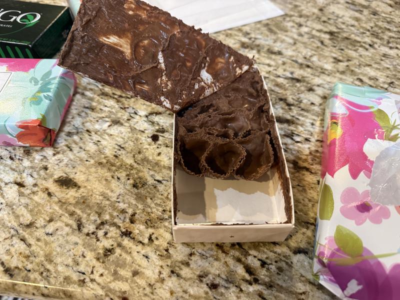 Melted chocolate mints