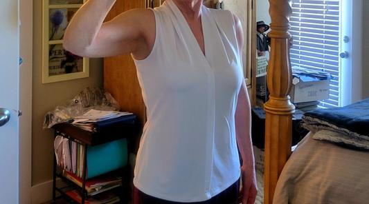 Calvin Klein V Neck Sleeveless Shirt