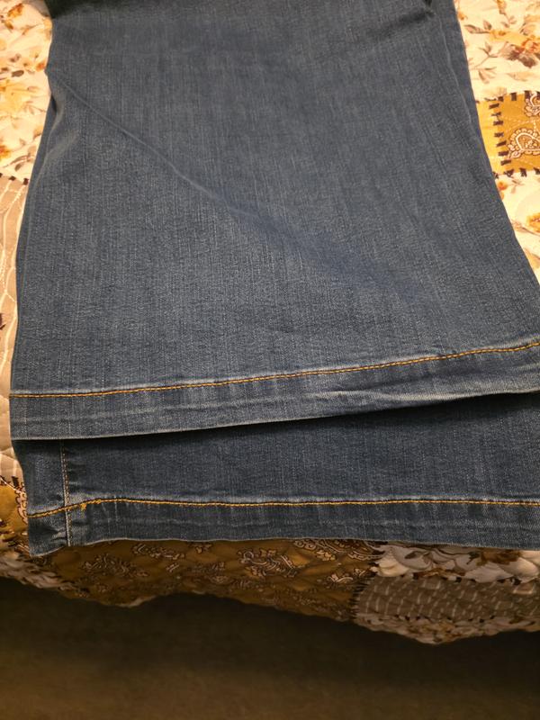 Hems have a nice wider sewn line.